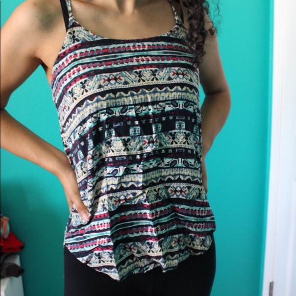 patterned tank top - Picture 1 of 5